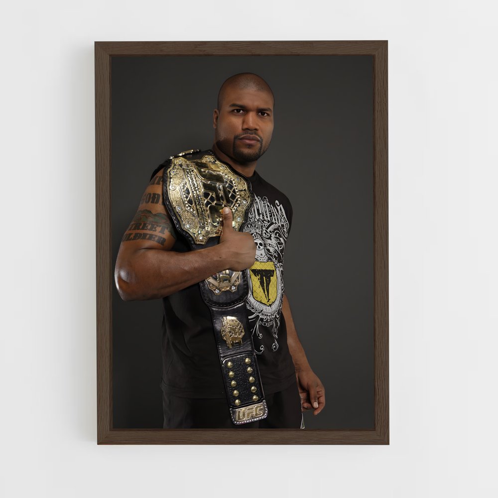 Poster Rampage et le Ceinture d'Or – affiche MMA (vue 5)